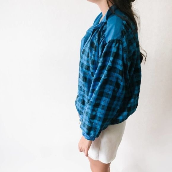 Vintage Lavon Blue Plaid Jacket M - Picture 7 of 7